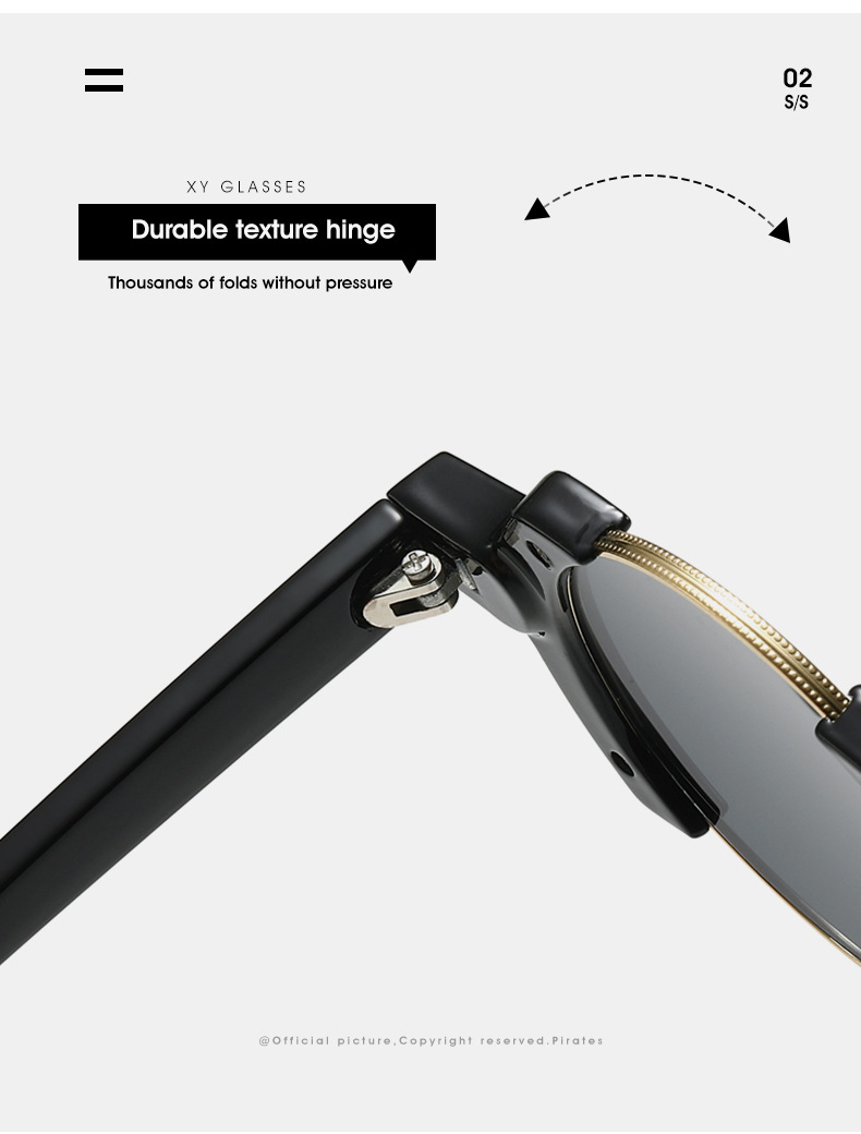 65g Weight Full Frame Glasses Structure Sunglasses Classification PC, UV400 Protection Lens Material Round Frame Glasses Style Outdoor, Travel Occasion Solid Color Pattern All Seasons Season Unisex Gender Hip-Hop, Streetwear Style Grey, Black Color Hip-Hop Streetwear Solid Color PC UV400 Protection Round Frame Full Frame Women's Sunglasses 14