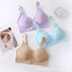 Seamless Breastfeeding Bra with Front Opening and Buckle Push-up Thin Comfortable Pregnant Women Postpartum Breastfeeding Bra Underwear without Steel Ring and Seamless