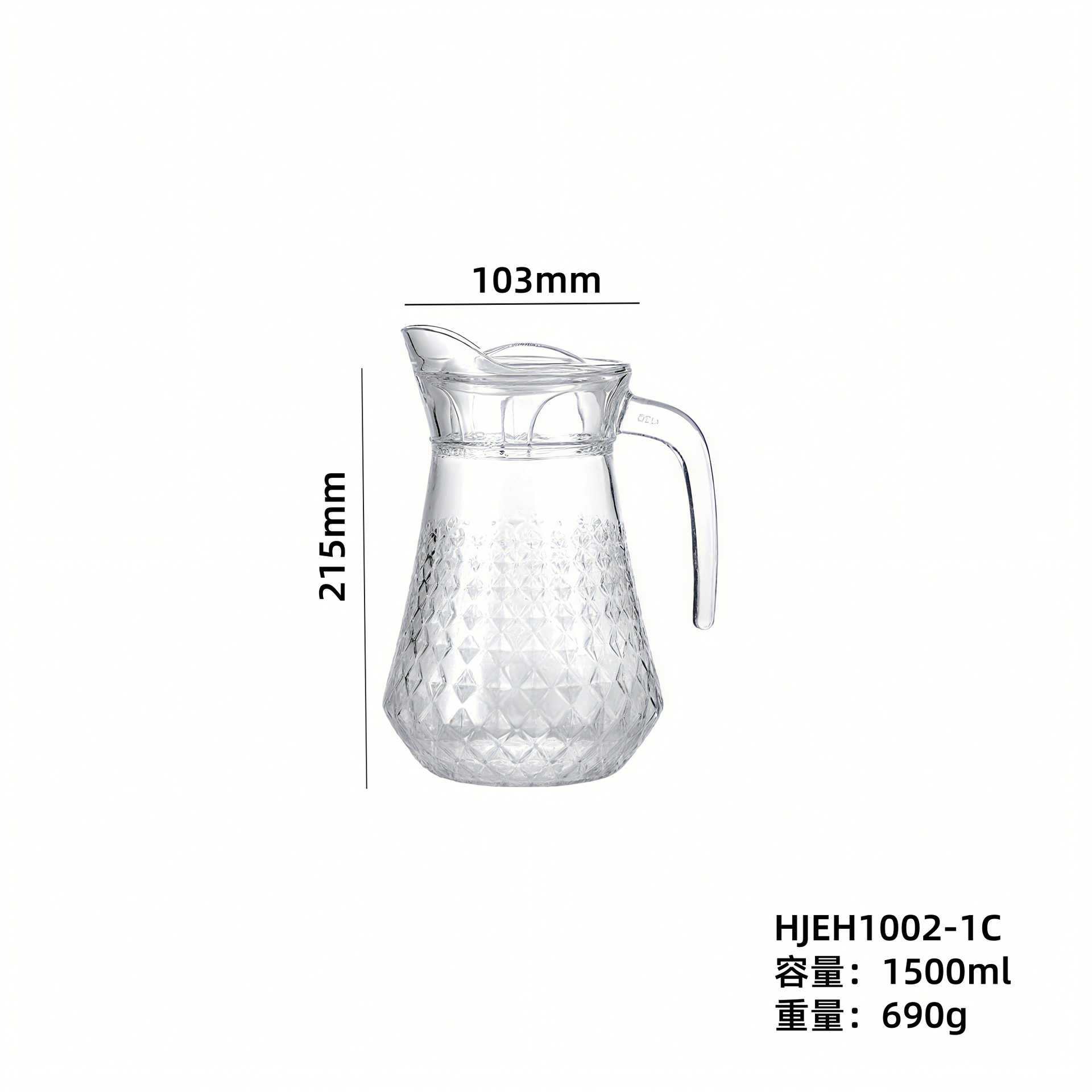 Spot al por mayor hervidor de vidrio hervidor de agua fría doméstico hervidor de agua fría hervidor de jugo hervidor de té hervidor de agua de gran capacidad set