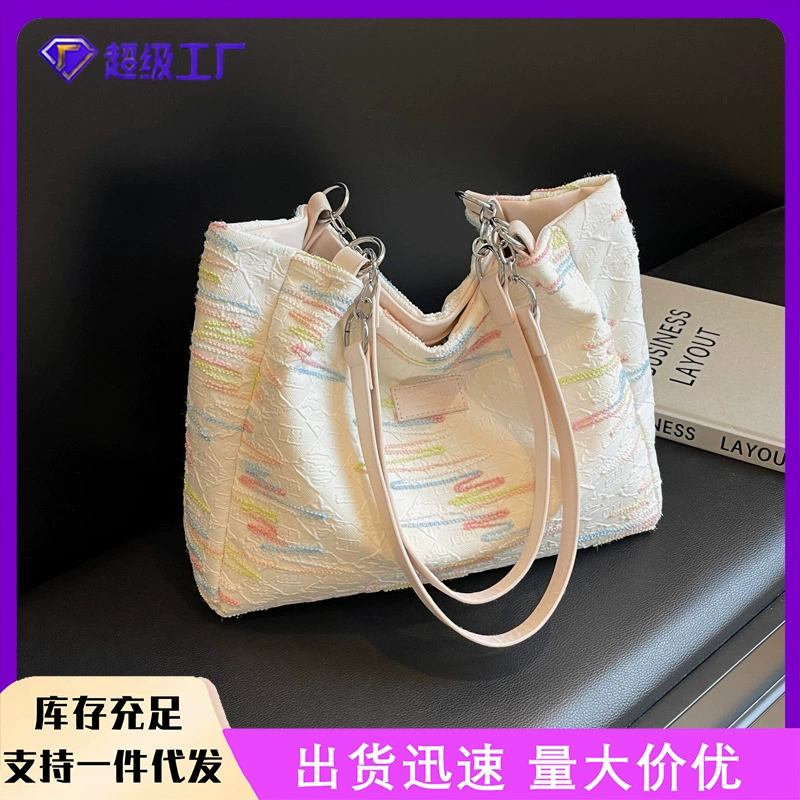 Повседневный минималистичный 2025 новая модная мода модная сумочка большой емкости подмышки сумка сумка на одно плечо