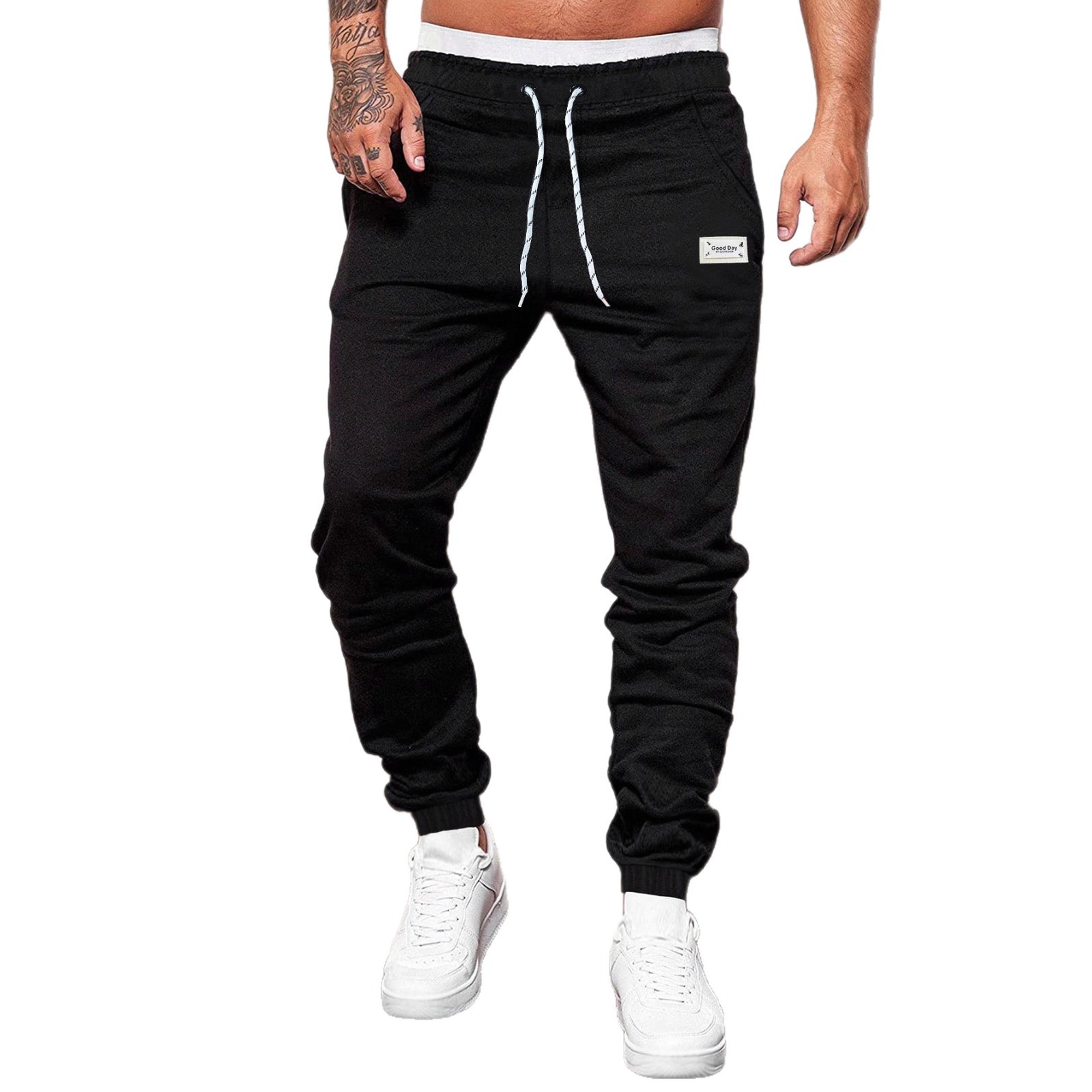 Men's Clothing Slim Fit Elastic Jogger Pants New Style High Quality Knitted Fabric_voghion.com
