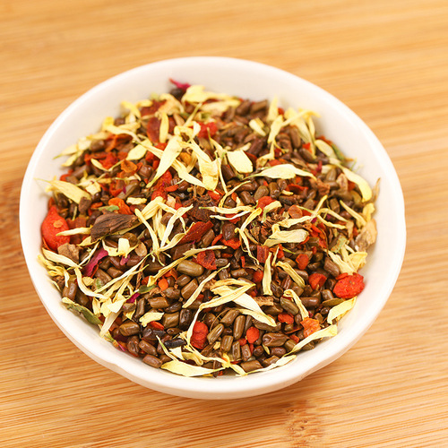 Yaozhiyuan chrysanthemum cassia seed tea burdock root honeysuckle tea box 150g health tea chrysanthemum tea