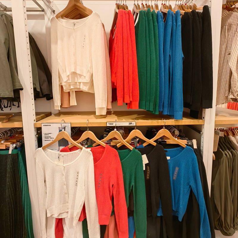 2024 Spring New Women's Lace Hollow Round Neck Knitted Short Cardigan Long Sleeve Short Slim-fit Jacket 466361