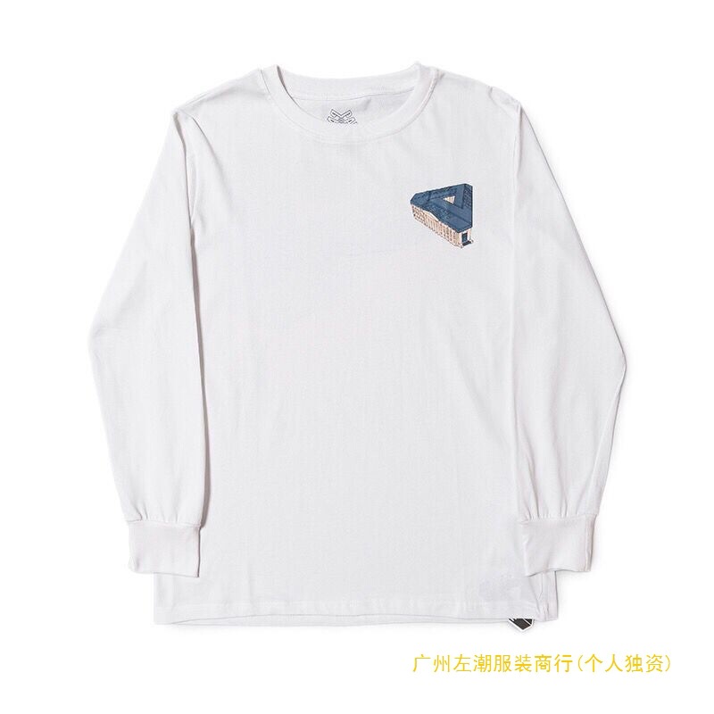 Alcatraz European and American Trendy Brand Palace Triangle Print High-Quality Men's and Women's Casual Long-Sleeved Sweatshirts