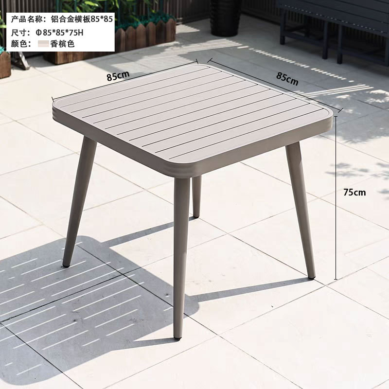 Mesa de balcón patio leche tienda de té snack centro comercial jardín terraza mesa de alojamiento mesa larga mesa de comedor estilo nórdico simple