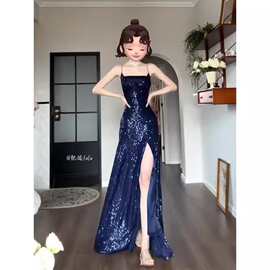 晚礼服女法式高端轻奢小众绝美学生成人礼艺考主持人生日宴会性感
