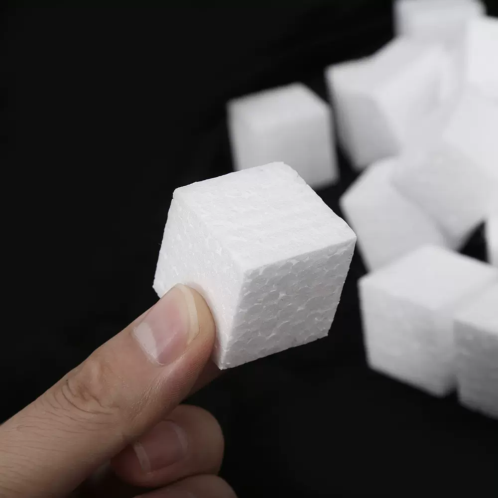 现货EPS泡沫方块3cm保丽龙易碎品防震缓冲泡沫块圣诞雪花装饰道具