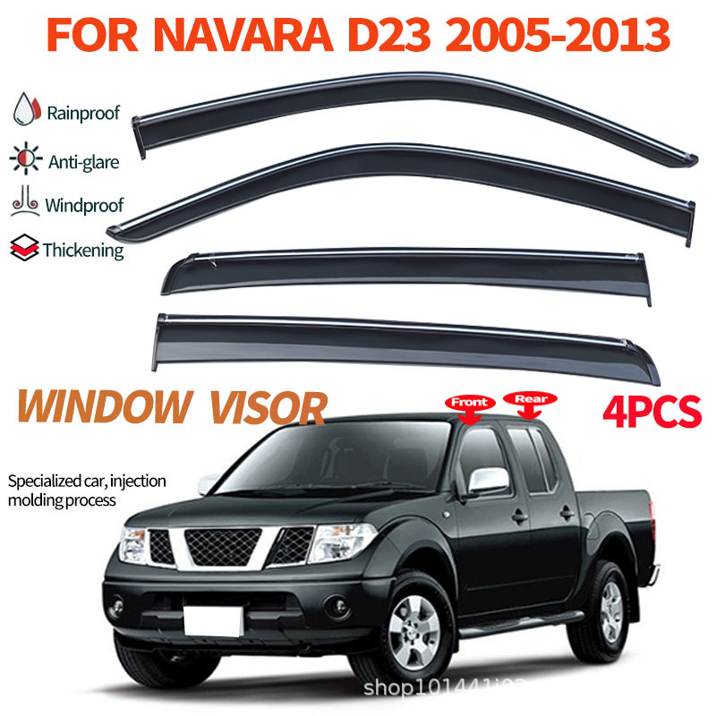 Suitable for Nissan Navara Window Rain Visor Navara D40 05-2013 Window Visor