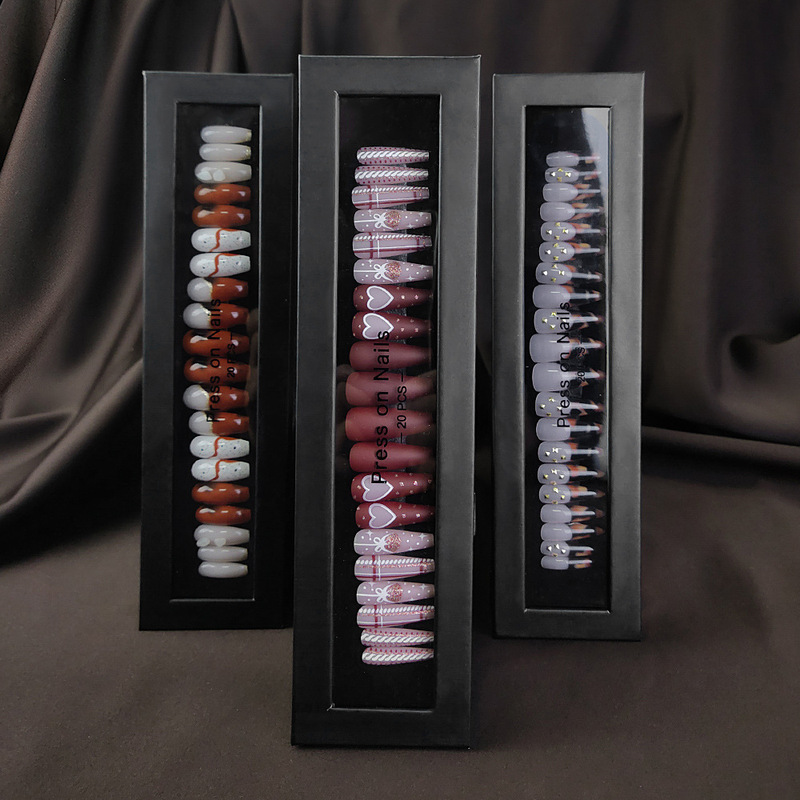 European and American style super long wear nail pure desire gift box jelly glue manicure nail piece fake nail patch finished product wholesale European and American style super long wear nail pure desire gift box jelly glue manicure nail piece fake nail patch finished product wholesale