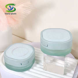 汕亿新款 方形高级感散粉空盒 15g翻盖带镜子散粉盒子粉底液空盒