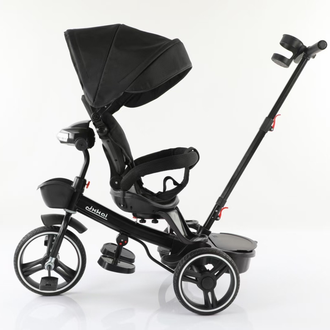 Triciclo Multifuncional Plegable para Niños de Aleación de Aluminio, Asiento Reclinable, para Paseos Infantiles image 2