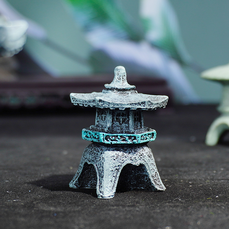 Estilo explosivo Jardinería china Paisaje interior Arenisca Faro Acuario Colgante Pecera Decoración de paisajismo Decoración