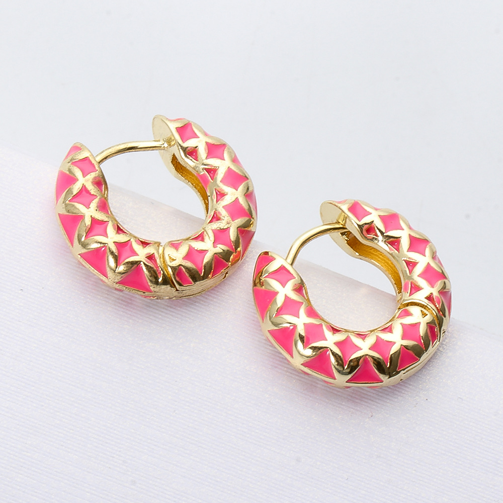 simple metal Cshaped earringspicture19