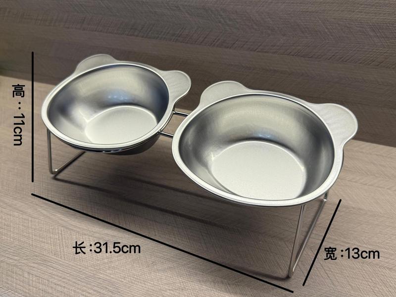 猫ボウル、犬ボウル、ステンレス製猫水ボウル、飲料水ボウル、ペットネックプロテクター、高架犬ボウル、猫フードボウル、ライスボウル|undefined