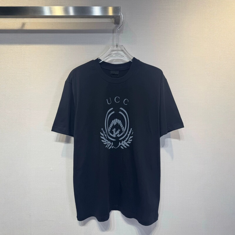 Cross-border e-commerce, authentic, in-stock, original label, G brand 26SS Knight Emblem print casual short-sleeve T-shirt, unisex Cross-border e-commerce, authentic, in-stock, original label, G brand 26SS Knight Emblem print casual short-sleeve T-shirt, unisex