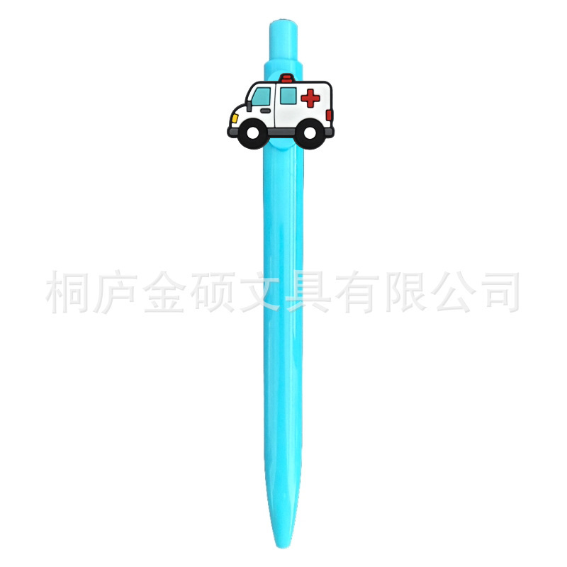 外贸护士笔简约创意纯色糖果色软质卡通圆珠笔黑笔可爱按动笔医生|undefined