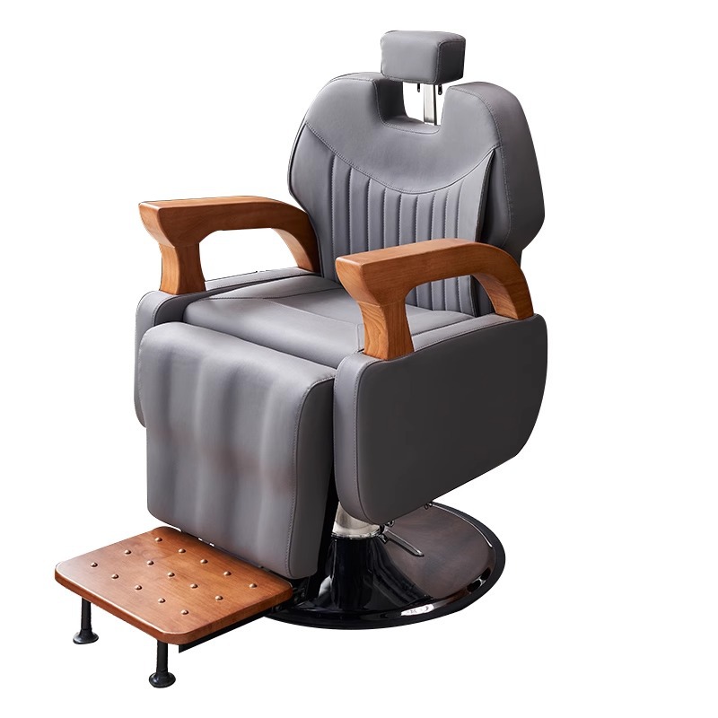 Sillón de barbero, sillón de peluquería ajustable, sillón grande de barbero para hombre de estilo retro europeo, sillón reclinable para afeitar y peluquería image 11