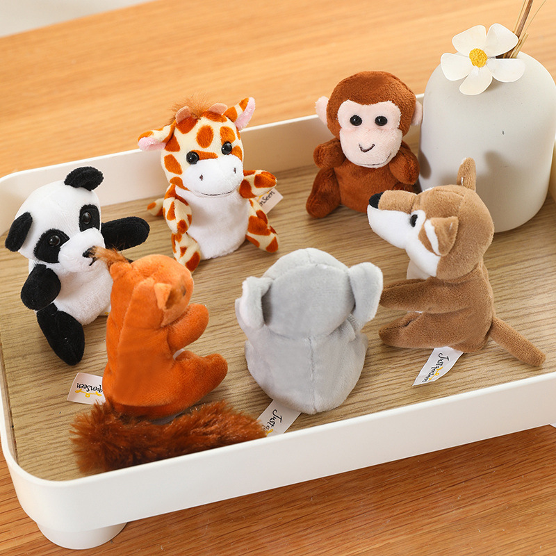Nuevos productos transfronterizos muñecas de dedos para bebés tranquilizadores muñecas de dedos para niños cuentos de infantes Educación temprana