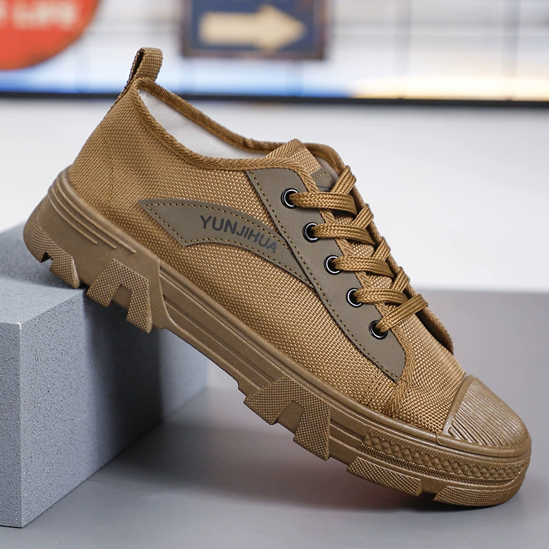 Подлинная обувь по страхованию труда Мужская низкопробная легкая дышащая обувь на строительной площадке