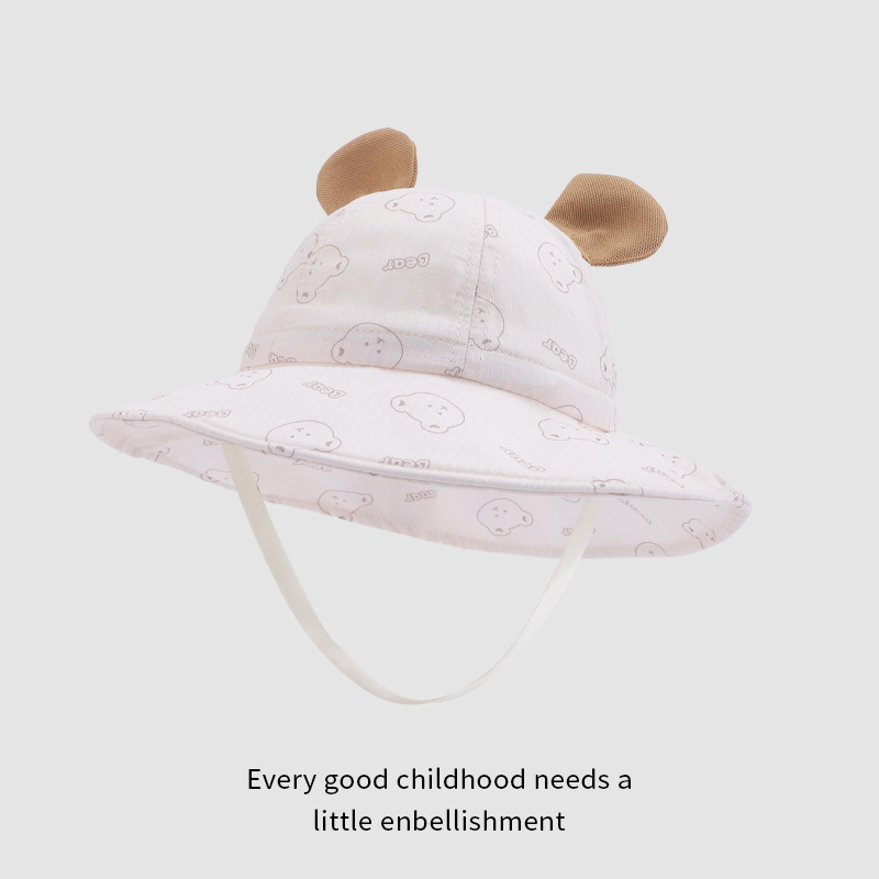 Baby pescador sombrero primavera y otoño lindo estilo coreano de protección solar al aire libre para niños y niñas sombrero transpirable gran gorra gorra