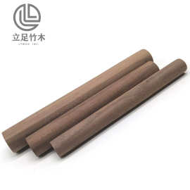厂家货黑胡桃圆木棒木棍木条家具装修木杆制作材料木圆棒加工