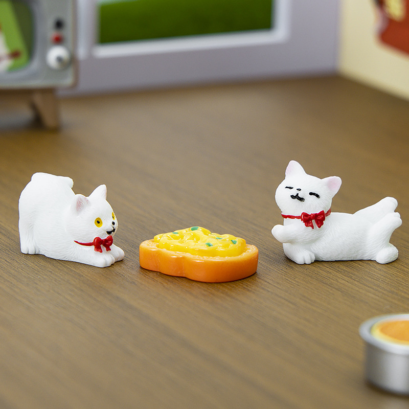 マイクロ風景装飾品かわいい子猫ホームデスクトップ樹脂 DIY クラフト装飾装飾品ハイエンドニッチ|undefined