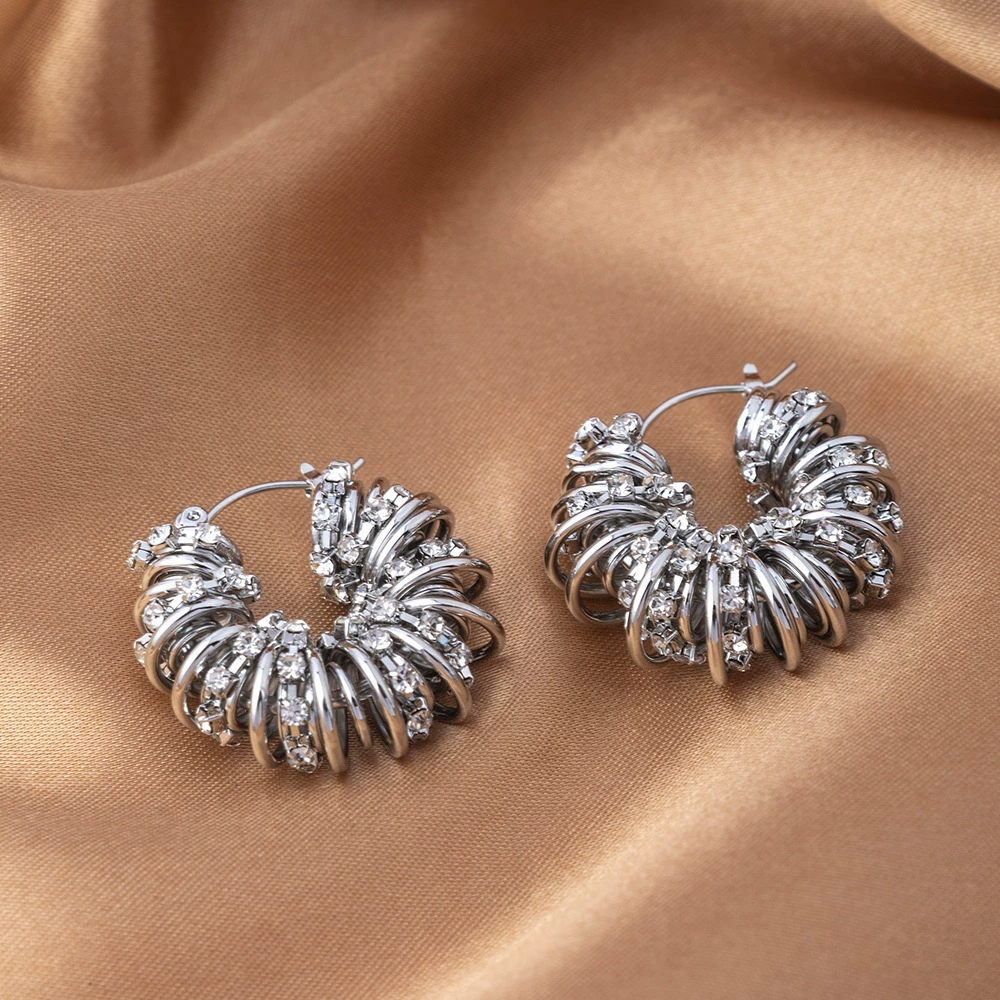 Серебряная игла, сексуальные серьги, серебро 925 пробы, легкий роскошный стиль, высококачественный стиль