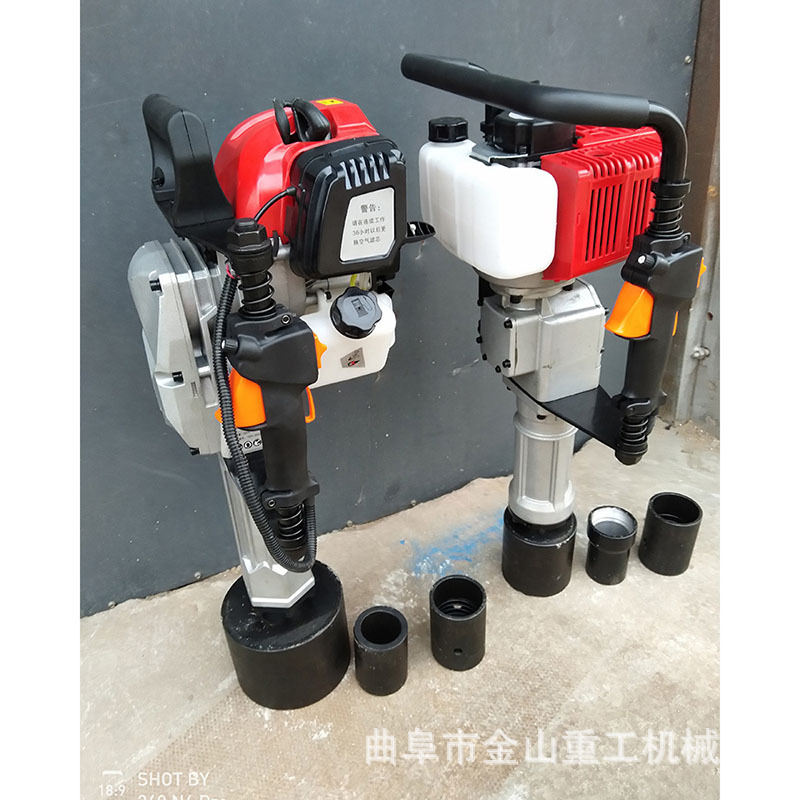 篱笆汽油打桩机 汽油汽油动力打桩机 加厚型篱笆立桩机