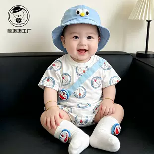 Боди с мультяшным принтом для младенцев лето
