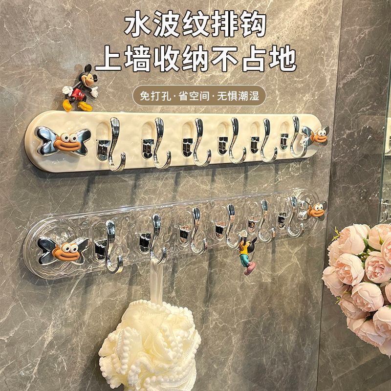 吸盘门后挂钩粘钩挂衣架免打孔强力承重壁挂粘胶钩子入户门置物架