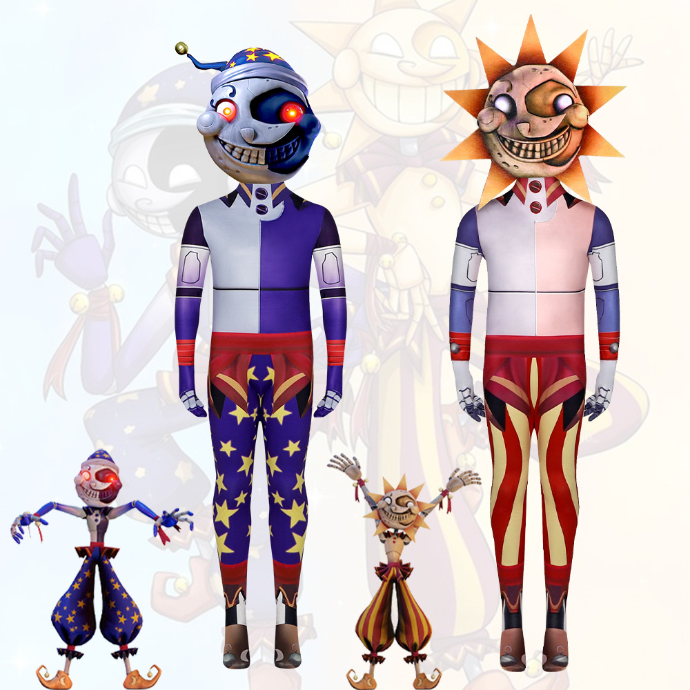 Halloween Sundrop Fnaf Luna Sol final Head Cosplay Siamés medias vulnerabilidad de seguridad