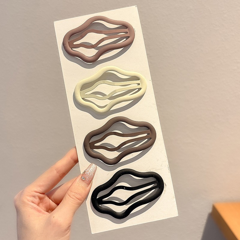 Nube de corteza coreana agujero bb clip detrás de la cabeza rotura pin de pelo 2024 nuevo frente lateral clip de mar de acero