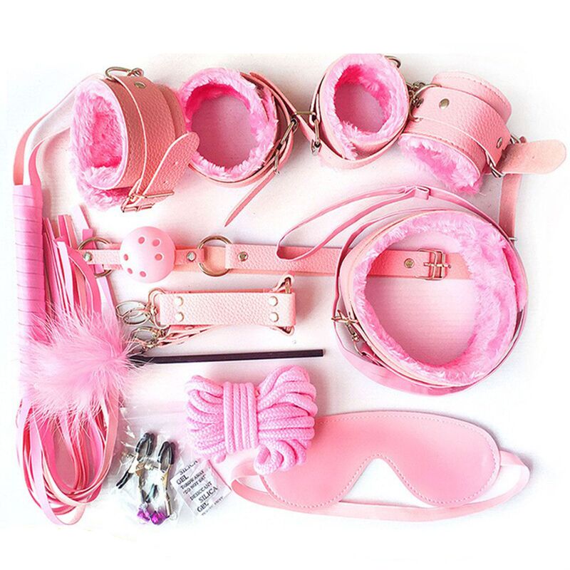sm Bondage Leather Plush Seven-piece Set 7 Binding Ten-piece Set Couple Passion Sex Toys Alternative Toys sm Bondage Leather Plush Seven-piece Set 7 Binding Ten-piece Set Couple Passion Sex Toys Alternative Toys