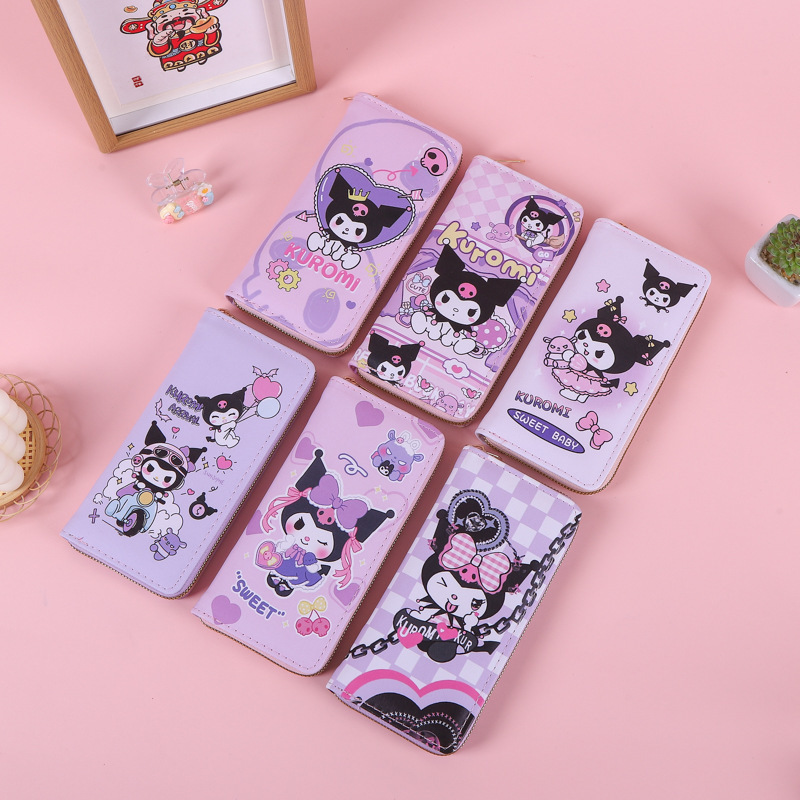 Cross-border supply trend creative cartoon coolomido compartment zipper Lady student wallet Sanrio foreign trade