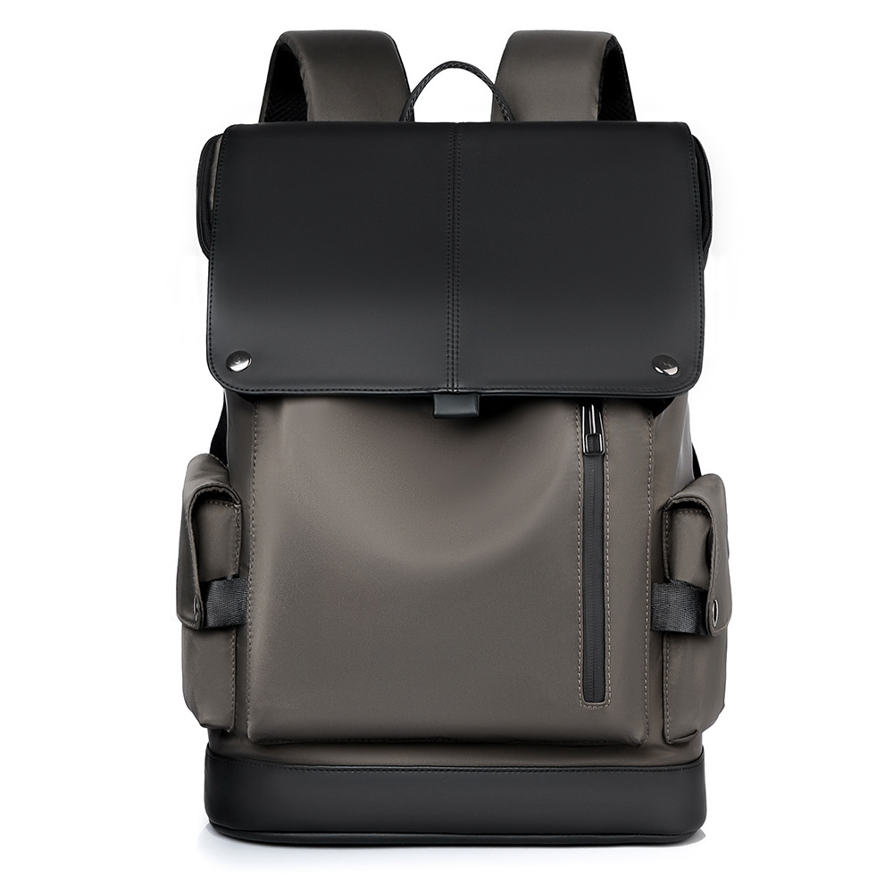 LOGO impresa, mochila de hombro, mochila de hombre, mochila de negocios de gran capacidad, mochila de computadora a prueba de derrames, mochila de tirón.