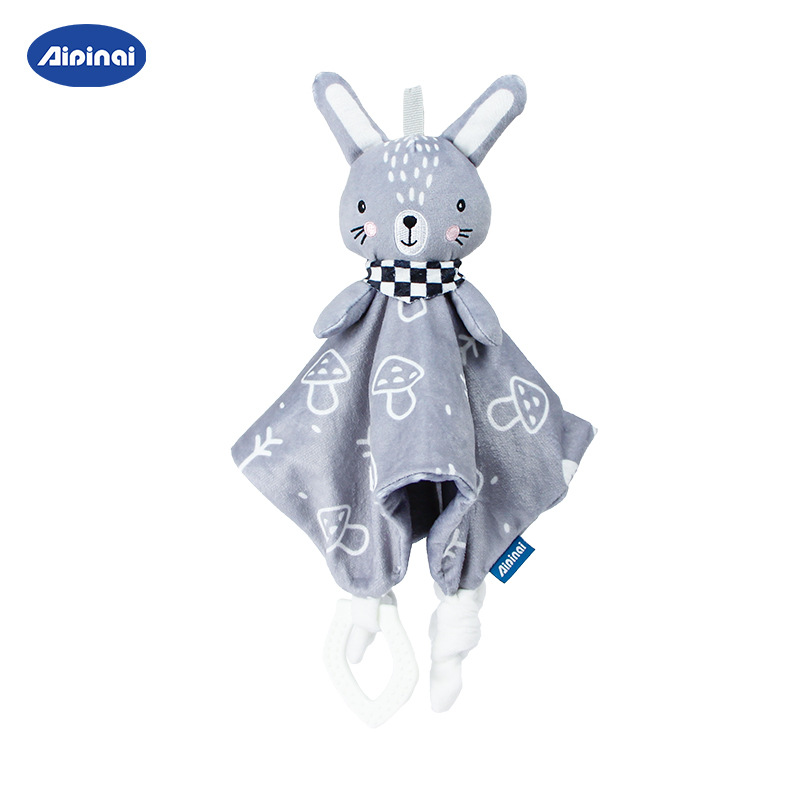 Aipinqi zorro nórdico toallas para dormir bebé toallas para dormir peluche animales juguetes para bebés al por mayor en stock image 8