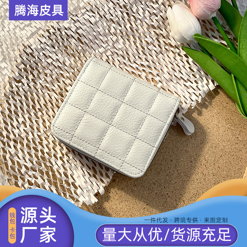 New high-looking solid color card holder women's wallet coin purse multi-card holder organ bag card holder card storage bag New high-looking solid color card holder women's wallet coin purse multi-card holder organ bag card holder card storage bag