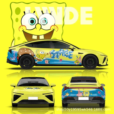 Auto Color Change Film | Modification, Color Change Painting - spongebob-squarepants-series-car-customized-painted-film-place-an-order-and-consult-customer-service