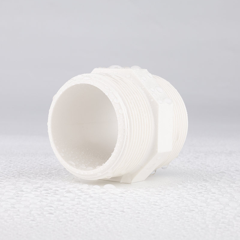PVC双外丝直接双外螺直接直通对丝接头双外牙管件配件厂家批发