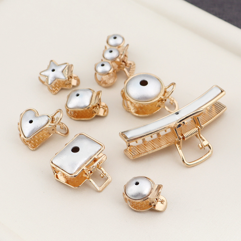 新しい宋錦ヘアピン両面カバー生地象嵌ベースグリッパー DIY ジュエリーメタルアクセサリー在庫卸売|undefined