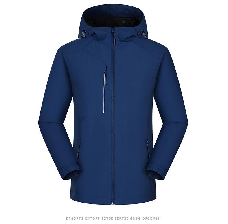 Chaqueta de capas blandas de moda masculina al aire libre chaqueta de asalto a prueba de viento de manga corta impermeable chaqueta de ocio de grupo de actividades de primavera y otoño