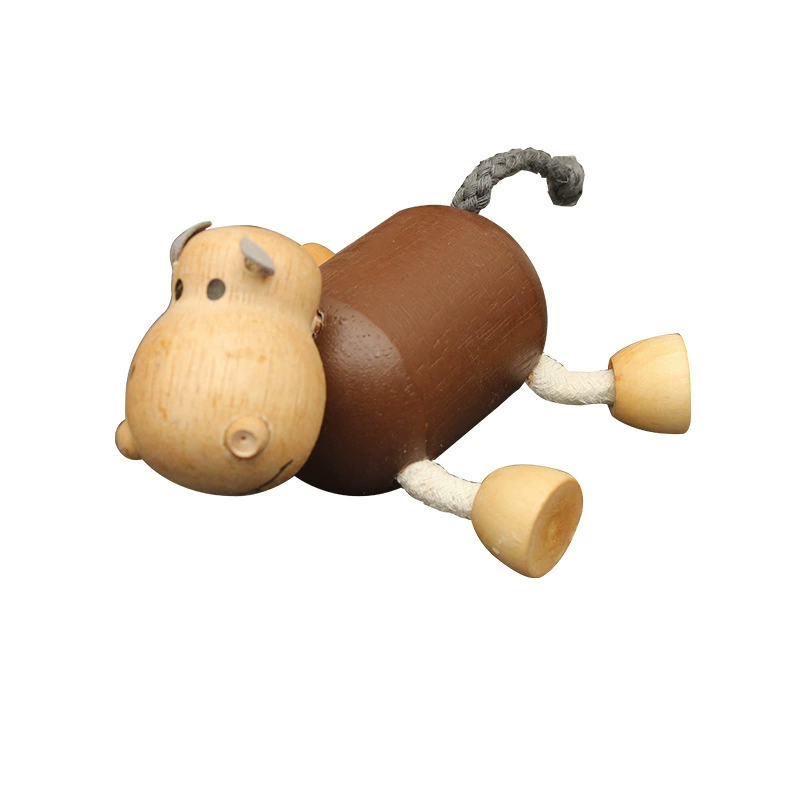 Wooden realistic constructor, farm, doll, early education