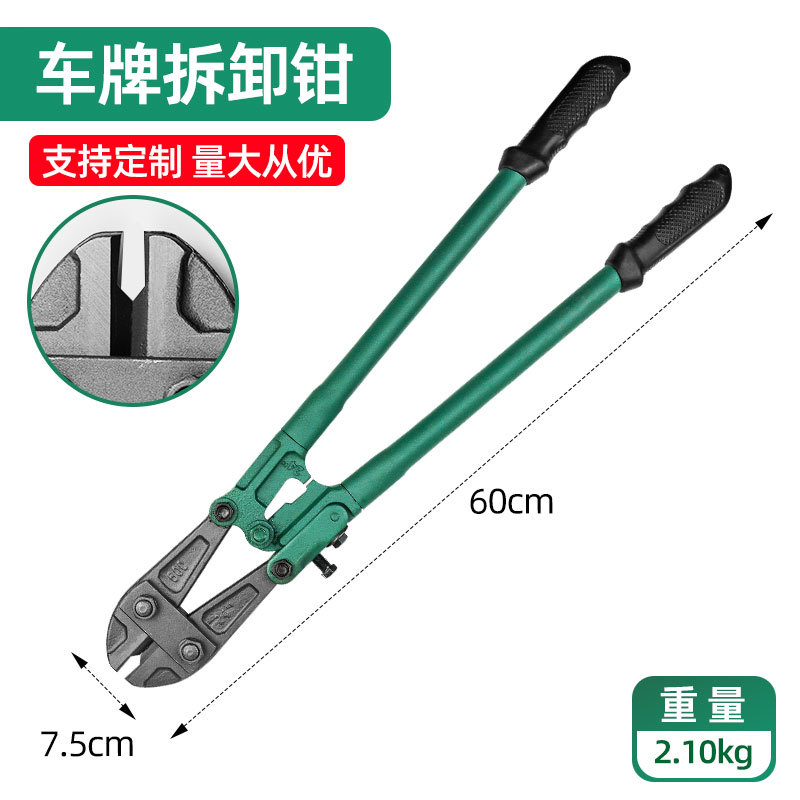 Licencia de automóvil desmontaje artefacto desmontaje de placa