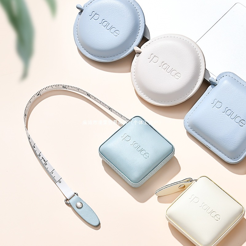 三围测量尺子日本尺软迷你软尺皮卷尺随身皮尺衣服小型裁缝腰围量