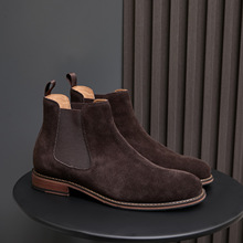 ��ʿ�Р���ѥ��ëţƤ Chelsea Boots Men Large Size 45 46