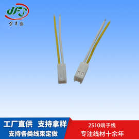 厂家直供2510单头端子线 间距2.54MM加热片连接线 电脑风扇电源线