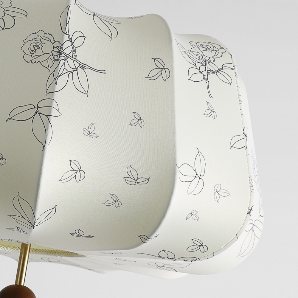 Lámpara del restaurante de estilo antiguo lámpara de tela lámpara de comedor nuevo estilo chino retro Nanyang estilo residencial lámpara de dormitorio 222L