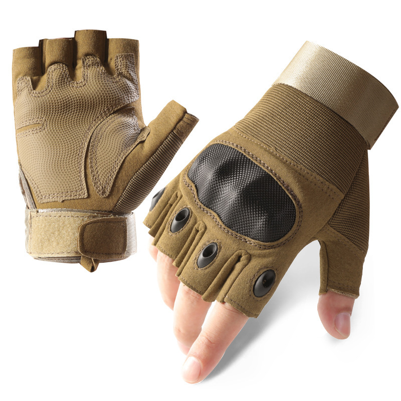 Guantes tácticos transfronterizos para hombres y mujeres al aire libre ZS - 001 entrenamiento deportivo de protección de medio dedo al aire libre fanáticos militares especiales montar