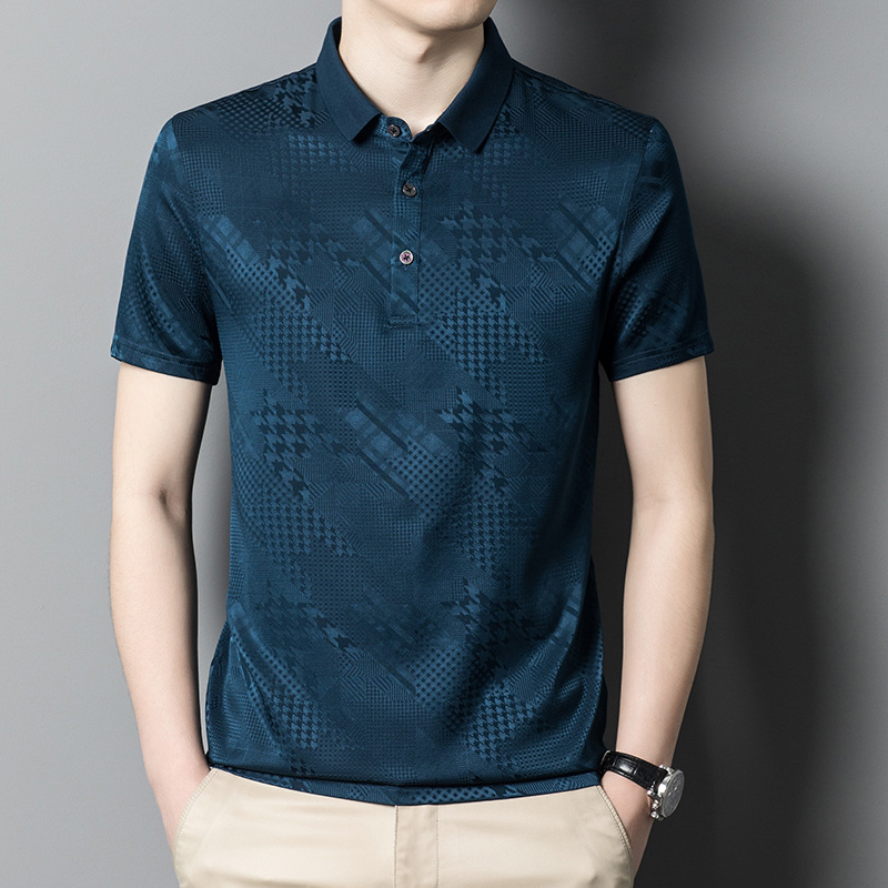 Silk fashionable thin trend T-shirt for leisure