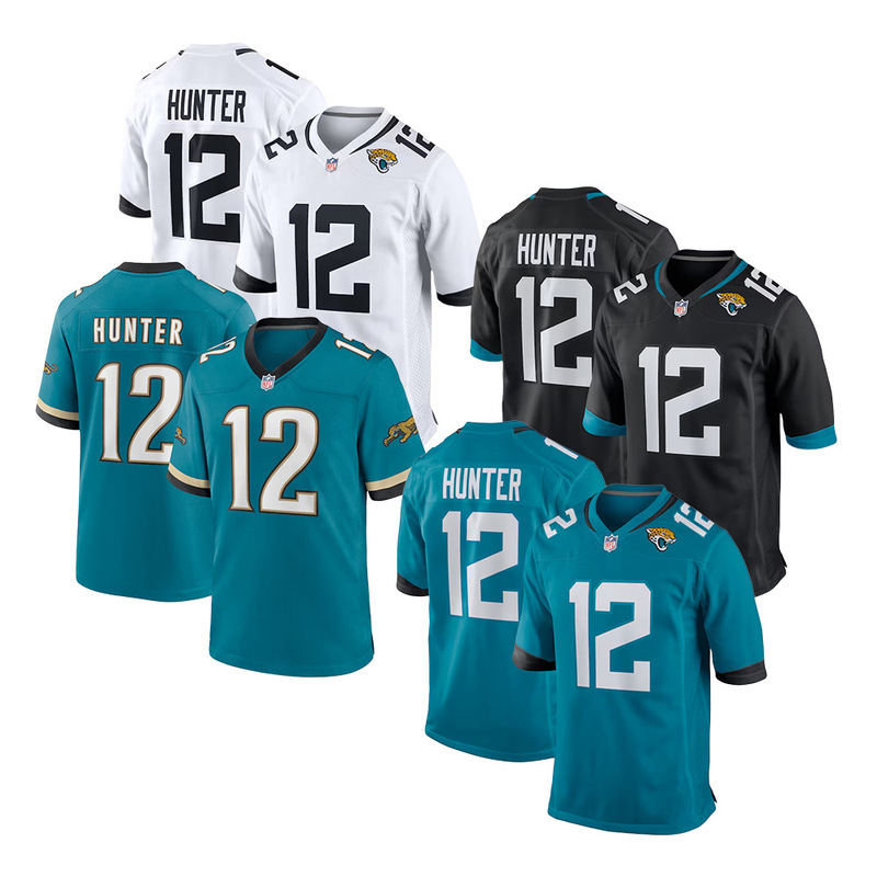 Jaguars Nfl Jaguar Jersey 12 Travis Hunter New Jersey Embroidered Rugby Jersey